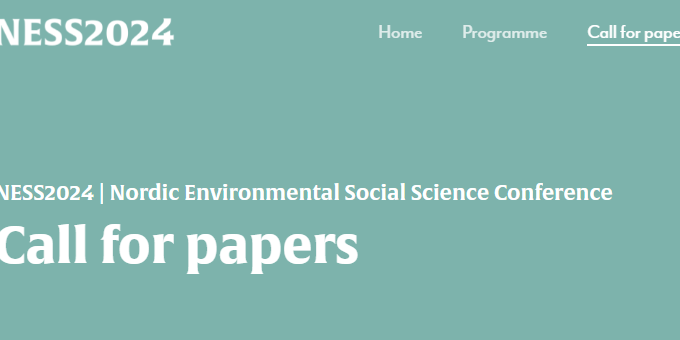 CFP: Nordic Environmental Social Science (NESS)